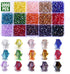 Bicone Beads for Jewelry Making, 3000pcs 4mm Faceted Crystal Glass Beads- Perfect for Suncatcher Handmade Crafts, DIY Bracelets, Necklaces, Dolls(...
