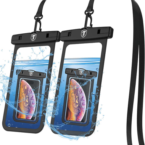 Waterproof Phone Pouch, IPX8 Waterproof Phone Case Cellphone Dry Bag Compatible for iPhone 15 14 13 12 Pro, Galaxy S20/S10/S9/S8 for Beach Pooling...
