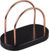 Wood Napkin Holder for Tabletop – Chestnut Wood with Black Copper Wire, Tissue Paper Dispenser for Kitchen or Dining...