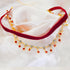 14K Gold Plated Ruby Red Layered Velvet Choker Necklace for Women Double Chain Indian Chokers Necklaces Goth Vampire Chocker Boho Chokers Statemen...