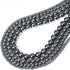 Bymitel 8mm Natural Hematite Metallic Round Beads Gemstones Genuine with 140pcs DIY Jewelry Making Unisex (8mm 140pcs, Hematite)...