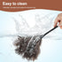 Ostrich Feather Duster Mini Feathers Dusters Natural Fluffy Soft with Plastic Handle and Eco-Friendly Washable Reusable Handheld for Cleaning Hous...