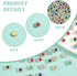 SUPERFINDINGS 600Pcs 8mm Flower Shape Rhinestone Sew on 6 Colors Bright Flat Back Beads Buttons Crystal Embellishments Buttons for Crafts Clothes ...
