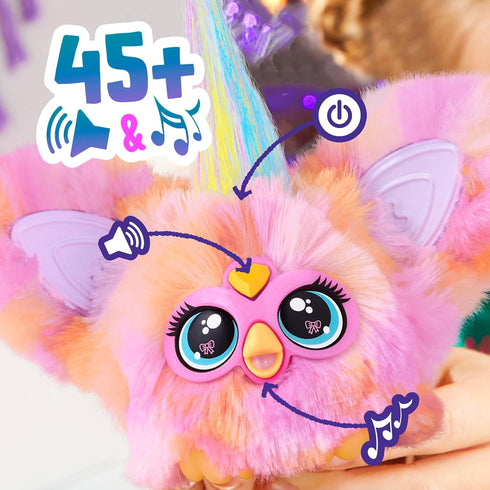 Furby Furblets Fierce & Fabulous 2 Pack, Greenie-Meanie & May-May with 45 Sounds Each, Electronic Plush Toys for Girls & Boys 6 Years & Up, Green/...
