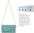Clutch Wallet with Wristlet and Crossbody Strap for Smartphones or Phablets up to 5.7 Inch - Carrying Case - Frustration-Free Packaging - Teal and...