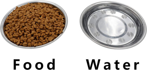 Dog Bowls Cat Bowls (Stainless Steel Bowls, Dish 5-Pack)...