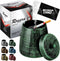 roygra Ashtray with Lid, Windproof Smokeless Metal Ashtray – Green, Medium Size (4.39 x 3.54 x 3.54’’)...