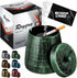 roygra Ashtray with Lid, Windproof Smokeless Metal Ashtray – Green, Medium Size (4.39 x 3.54 x 3.54’’)...