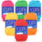 6 Pack Beginners Crochet Yarn Blue Green Pink Red Yellow Orange Cotton Crochet Yarn for Crocheting Knitting Beginners with Easy-to-See Stitches Mi...