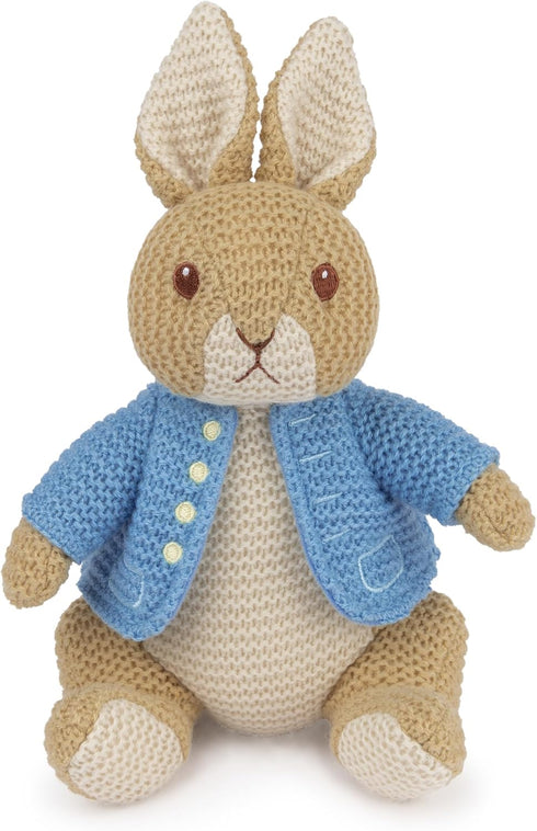 GUND Beatrix Potter Peter Rabbit Knit Plush, Easter Gift, Easter Bunny Stuffed Animal for Ages 1 and Up, Brown/Blue, 6.5”...