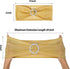Eternal Beauty Set of 10 Gold Chair Sashes Glitter Chair Band Spandex Chair Sashes for Folding Chairs Wedding...