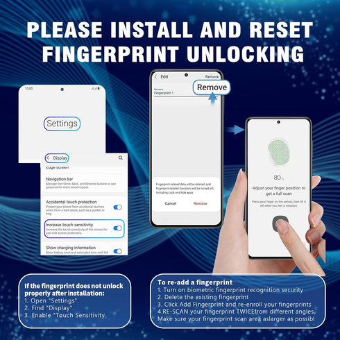 [3+3 Pack Compatible for Samsung Galaxy S23 FE Screen Protector 6.4 inch + Camera Lens Protector Fingerprint Recognition Tempered Glass Case Frien...