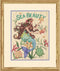 Dimensions Sea Beauty' Mermaid Cross Stitch Kit, 14 Count Natural Aida, 9" x 12"...