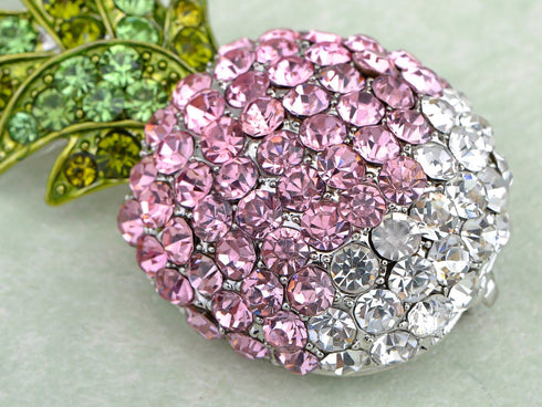 Alilang Elegant Ombre Rhinestone Tropical Pineapple Hawaiian Island Fruit Brooch Pin...