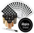 AllSpice Ultimate Spice label Set 525 Preprinted Water Resistant Round Spice Jar Labels Set 1.5" with Extra Fine White Paint Pen(Modern Black)...