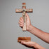 Intercession Wall and Table Wood Cross Crucifix (10 inches - Antique Gold)...