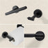 Matte Black Toilet Paper Holder,Black Toilet Paper Holder Wall Mount for SUS 304 Stainless Steel, Double Post Pivoting Toilet Paper Roll Holder,To...