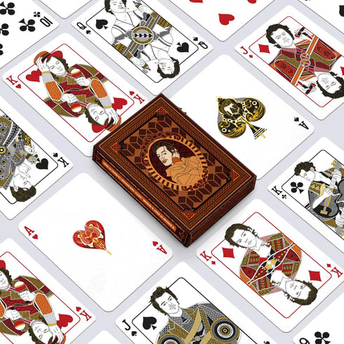 Deluxe Plastic Playing Cards Set - Uniquely Designed with Male Singer Theme, Ideal for Adults, Family & Friends| Durable, Cool Card Deck for Men, ...