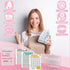 Antner 100 Envelopes Challenge Binder Money Savings Challenges Book to Save $5,050 and $10,000 and $500, A5 Money Saving Planner Cash Envelope Bud...