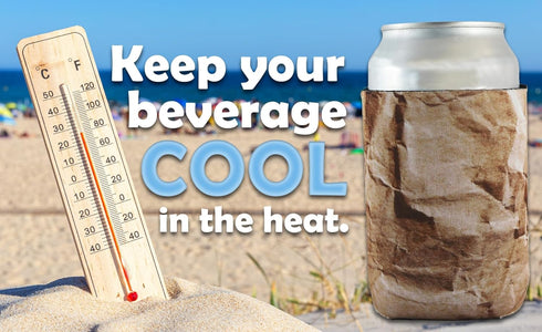Brown Paper Bag Can Insulated Can Drink Cooler (Size - 12 oz.)...