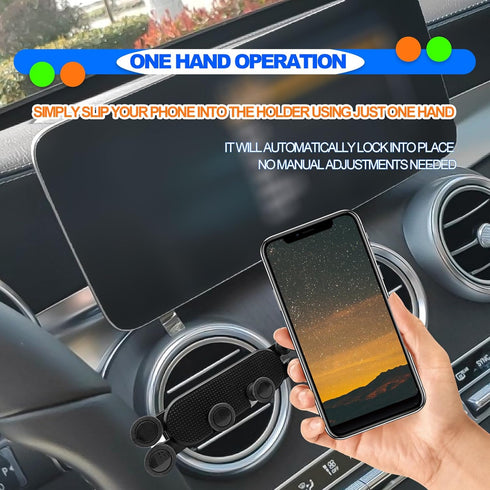 Vent Car Phone Holder, Compatible with Mercedes Benz C-Class, E-Class, S-Class, B-Class, A-Class, GLC/GLE/GLS/GLB/GLA-Class 2016-2023 and Mini Coo...