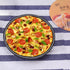 YIKANGHENG Pizza Pan, 6.5 Inch Round Black Iron Skillet with Nonstick Coating for Cooking and Baking Pizza, Cookie, Roast Meat, Baking Cake, Bread...