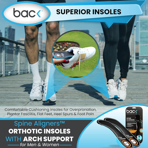 BAC 3/4 Orthotic Feet Insoles Arch Supports Inserts Relieve Plantar Fasciitis, Flat Fleet, High Arch, Foot Pain, Overpronation, Lower Back Pain - ...