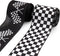 2 Rolls 10 Yard Racing Car Theme Printed Ribbon Black White Checkered Printed Ribbon for Crafts Buffalo Plaid Wrapping Ribbon for Wreath Sport Tea...