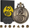 Mini DND Dice Set Steampunk Dragon Pocket Watch Shell Case, 7pcs Polyhedral Metal D&D Dice Set, Dungeons and Dragons Gifts with Gift Box for Men W...