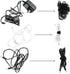 Cable Management Ties(30) 8" Reusable Self-Gripping Cord Straps- Organize Cables, Cords, and Wires- Simple Cord Organizer for Desks and Office (Bl...