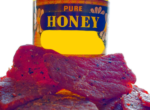 BEST Premium Slightly Sweet 4 OZ. Mild and Tender Honey Glazed Beef Steak Jerky from Colorado USA - Wood Smoked With Hickory Wood by Climax Jerky ...