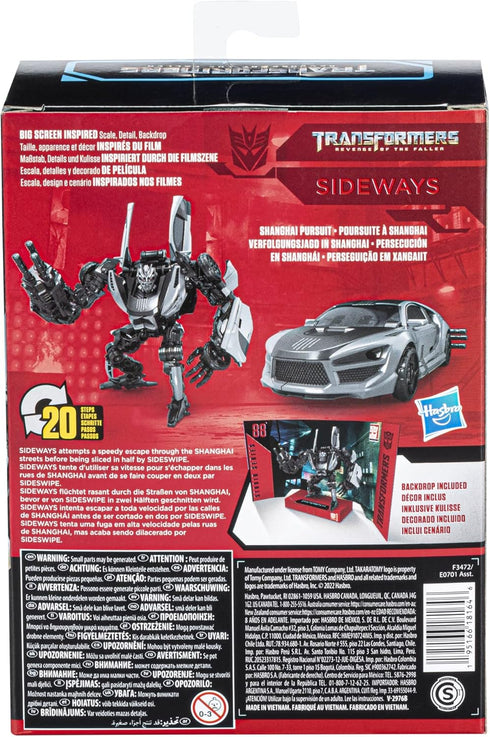 Transformers Toys Studio Series 88 Deluxe Class Revenge of The Fallen Sideways Action Figure - Ages 8 and Up, 4.5-inch...
