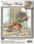 Design Works Crafts Cat Nap Counted Cross Stitch Kit, White...