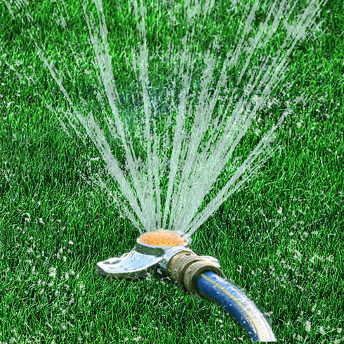 Metal Spot Sprinkler, 360 Degree Square Circle Pattern Sprinkler with Gentle Water Flow, Hose Sprinklers Coverage Area Up to 30FT for Small Area Y...