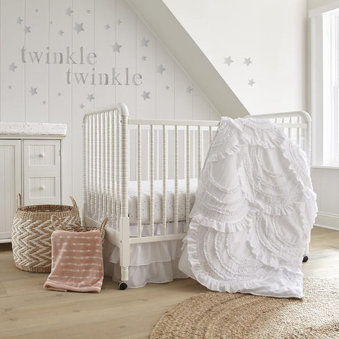 Levtex Baby - Skylar Ceiling Handing - Feathers - Gold, Blush Pink and White - Nursery Accessories...