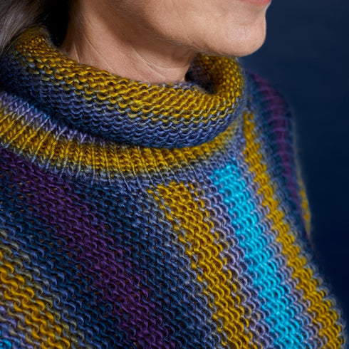 (1 Skein) Lion Brand Yarn Landscapes Yarn, Mountain Range, Blue, Brown...