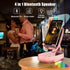 Cell Phone Stand with Wireless Bluetooth Speaker for Men and Women with LED Atmosphere Light HD Surround Sound Speaker for Home,Office,Outdoor Com...