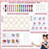 Juinte 10 Pack Stamped Cross Stitch Beginners Kits for Kids Embroidery Starter Cross Kit with Woodland Animal Patterns DIY Needlepoint Sewing Set ...
