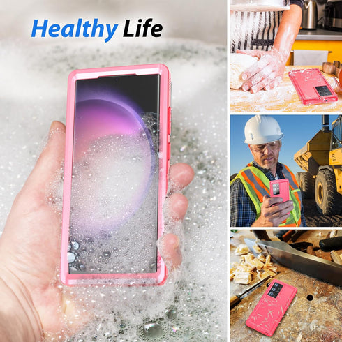 SPORTLINK for Samsung Galaxy S23 Ultra Case - IP68 Waterproof Dustproof, 360 Full Body Shockproof Protective, Built-in Screen Protector Cover for ...