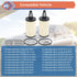 2 Pcs Engine Oil Filter Compatible With Mercedes-Benz Vehicle C, CLS, E, CLE, S, ML, SL Series, Replace #2761800009...