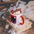 3dRose I Love Bowling Pins Ball Shoes and Bag Red Blue and White Two Tone Mug, 11oz, Multicolored...