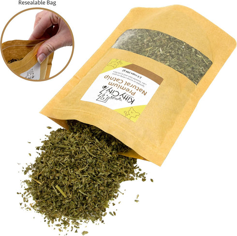 Kitty City Cat Premium Natural Catnip Tin, Premium Catnip Bag, Catnip with Silvervine, Catnip Spray...