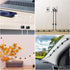 100 PCS Adhesive Cable Clips Black (Small & Large), Upgraded Wire Holder for Wall Cord Organizer Cable Management Under Desk, Outdoor Light Clips ...