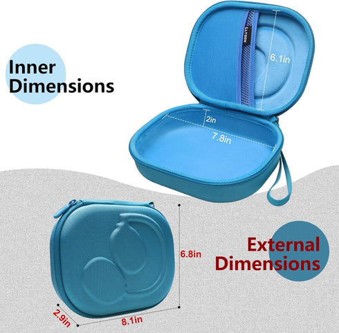 LTGEM EVA Hard Headphone Case for TOZO HT2, Bose, JBL, Beribes, Sony, Skullcandy, Soundcore Anker, Raycon Headphones (Blue). Case Only......