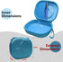 LTGEM EVA Hard Headphone Case for TOZO HT2, Bose, JBL, Beribes, Sony, Skullcandy, Soundcore Anker, Raycon Headphones (Blue). Case Only......