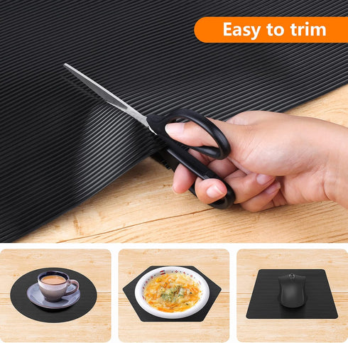 Shelf Liners for Kitchen Cabinets Non Adhesive Drawer Liner EVA Material Cupboard Mat Refrigerator Mats Washable Fridge Liner for Cabinet, Storage...