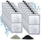15 Pack PF-S Filter Cartridges for Top Fin Silenstream PF10 Power Filters, Remplacement Aquarium Carbon Cartridge with Zeolite...