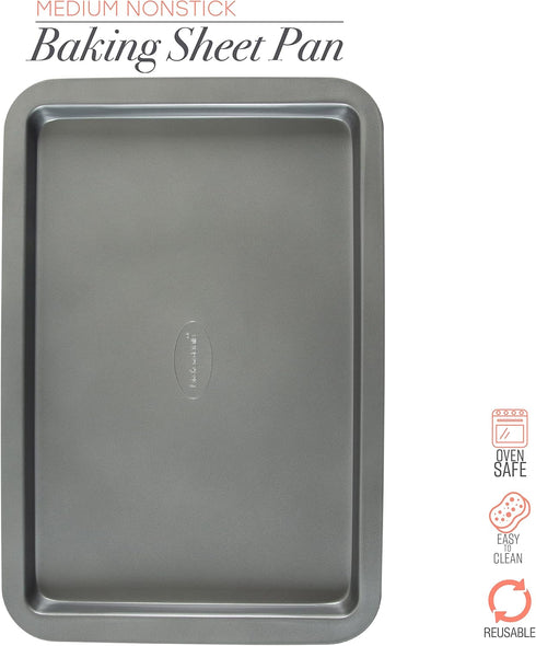 Kitchen Details Medium Nonstick Baking Sheet | Creates Even Heating and Browning | Durable | Easy to Clean | Oven Safe up to 500 Degrees | Bakewar...
