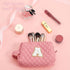 Travel Makeup Bags for Women - Initial Pink Girls Makeup Bag Makeup Pouch Makeup Bag Travel Must Haves Cute Makeup Bag Best Friend Birthday Brides...