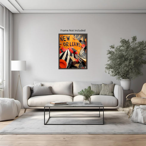 Posterizer 1 pcs-vibrant lively poster-New Orleans vintage music scene 2-Adventure Wall Art-Musical Art Collection-Gift for Men Women Entrepreneur...